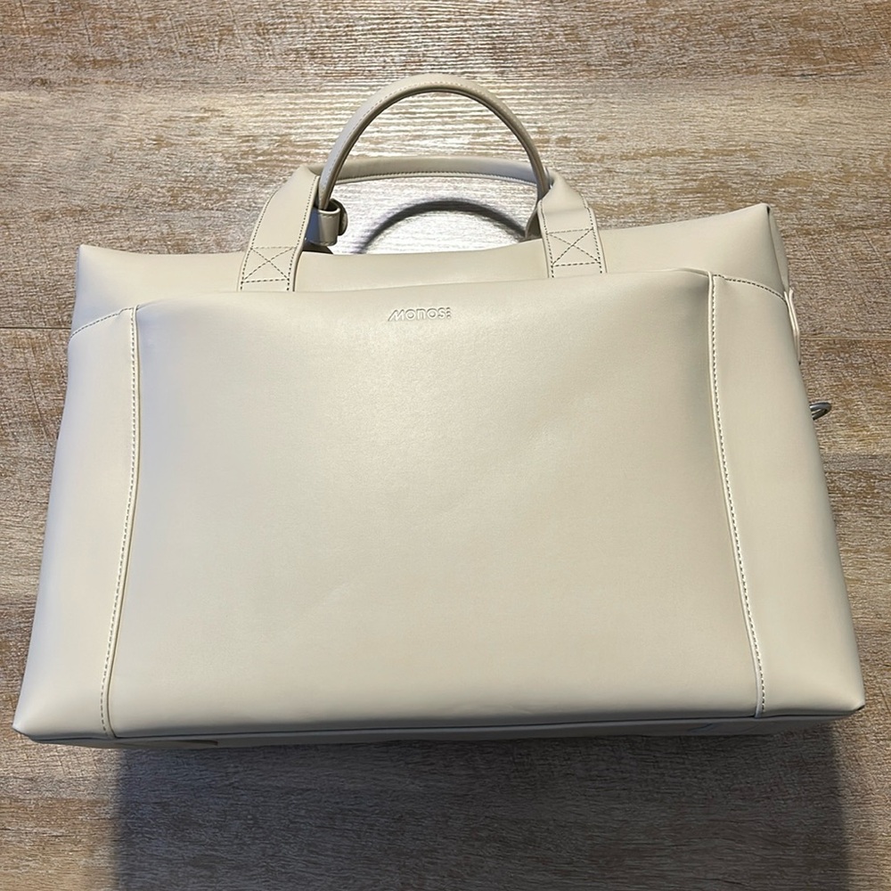 Monos bag,  new no tags ivory vegan leather